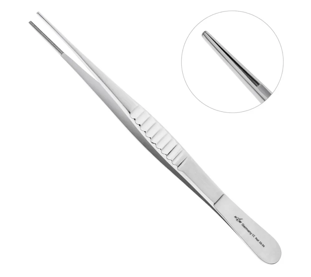 hlw de bakey 22-34 пинцет атравматичный прямой, 150 мм