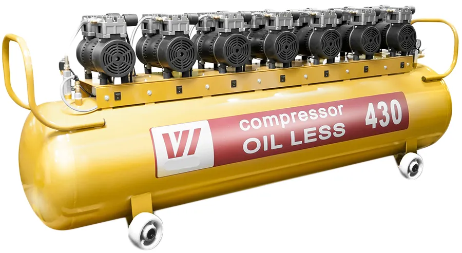 wuerwei w-620 безмасляный компрессор для 10-ти стоматологических установок с ресивером 430 л, 900 л/мин