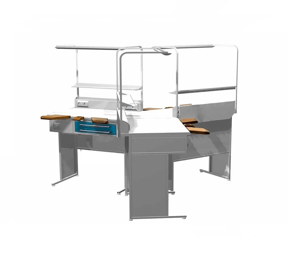 arkodor ar-e23 стол зуботехнический на три рабочих места