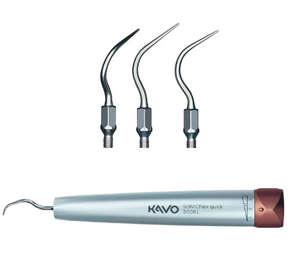 kavo sonicflex quick 2008 l set наконечник с насадками sonicflex scaler №5 (a), 6 (a), 7 (a)  3