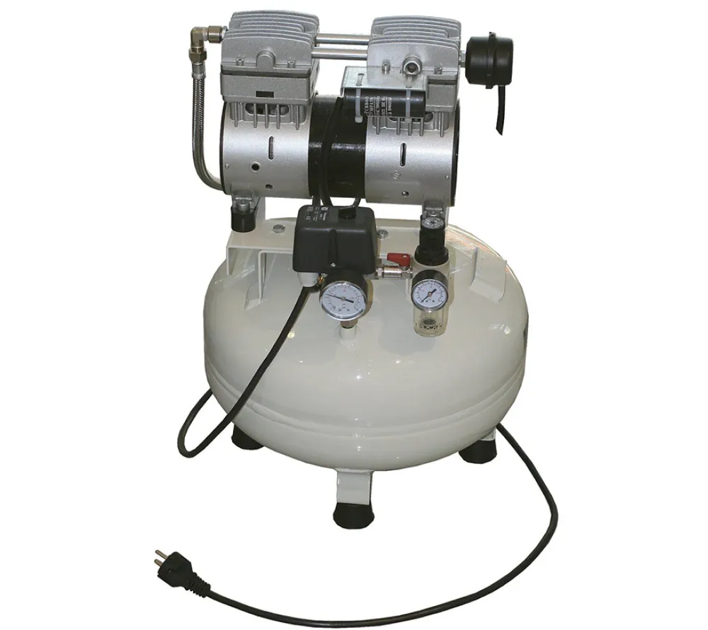 werther international rondine безмасляный воздушный компрессор для 1 стоматологической установки, с ресивером 24 л, 120 л/мин