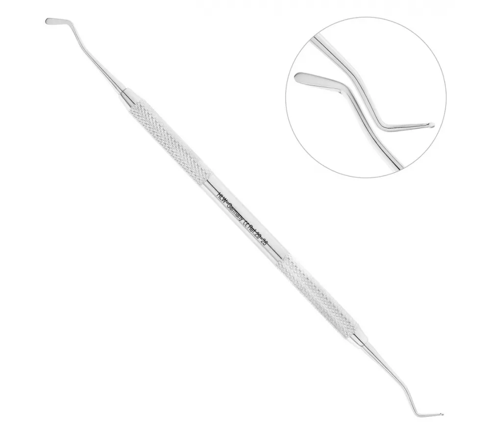 hlw гладилка комбинированная с шаровидным штопфером,1,0 мм