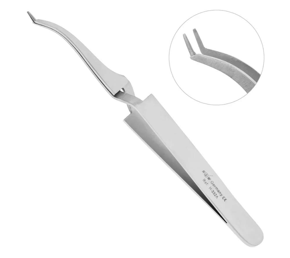 hlw пинцет обратный,  130мм
