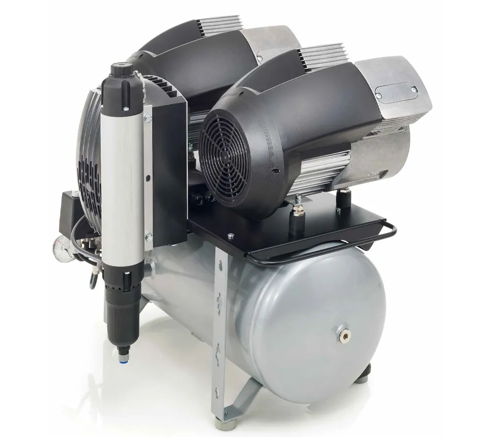 dürr dental tornado 4 безмасляный компрессор четырехцилиндровый, с осушителем, с ресивером 50 л, 205 л/мин  2