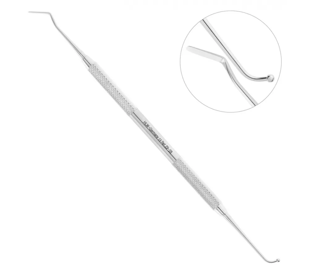 hlw гладилка дистальная комбинированная с шаровидным штопфером, 2,0 мм