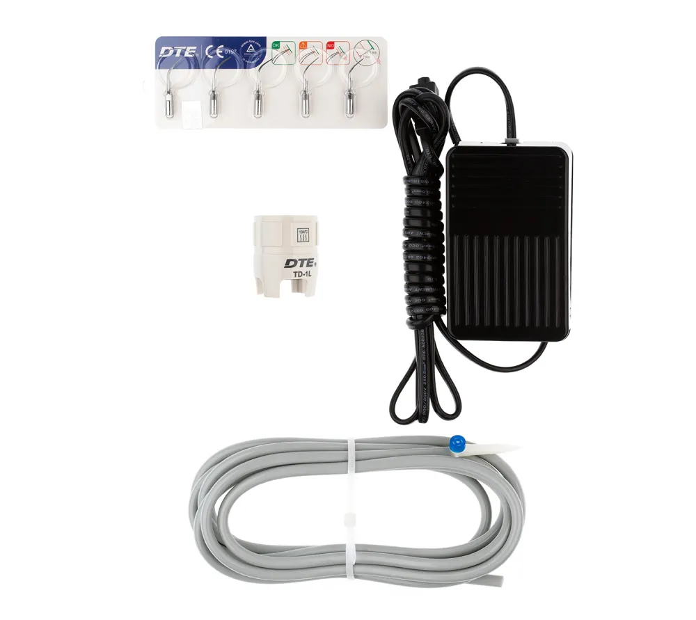 woodpecker d1 портативный ультразвуковой скалер, 5 насадок в комплекте (gd1x2, gd2, gd4, pd1)  2