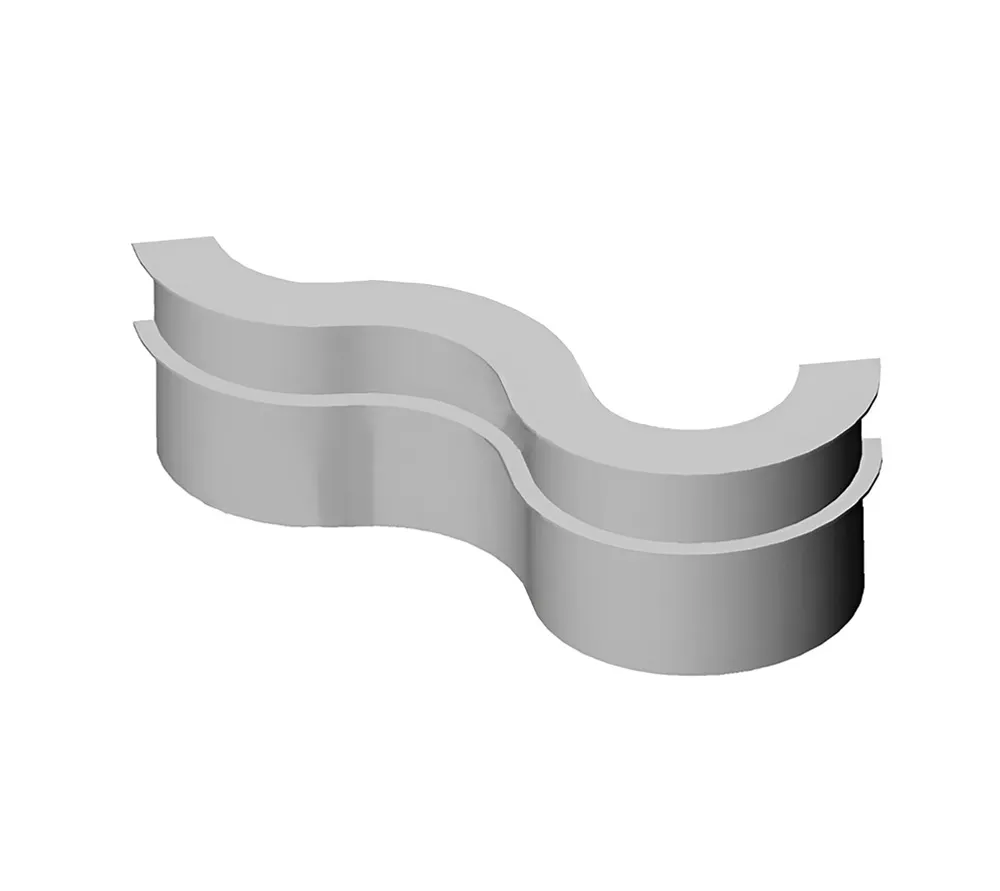 arkodor ar-a23w стойка администратора волна, набор из трех элементов