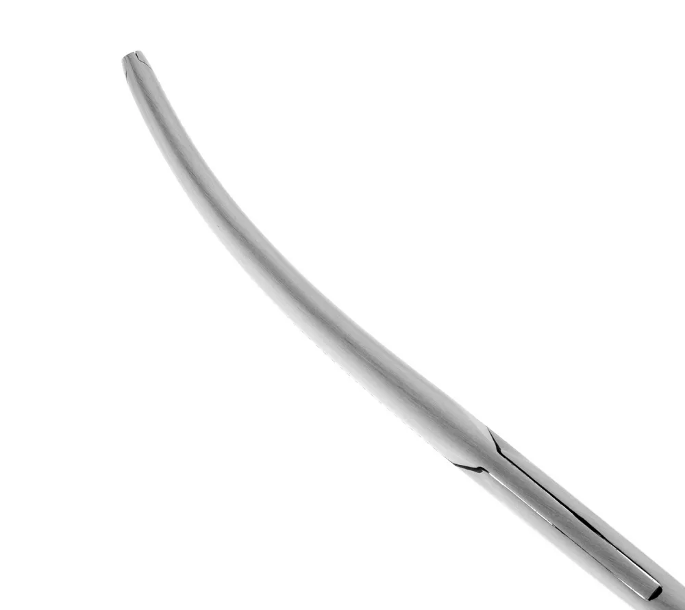 hlw kocherklemme зажим хирургический с зубчиками изогнутый, 15 см  4