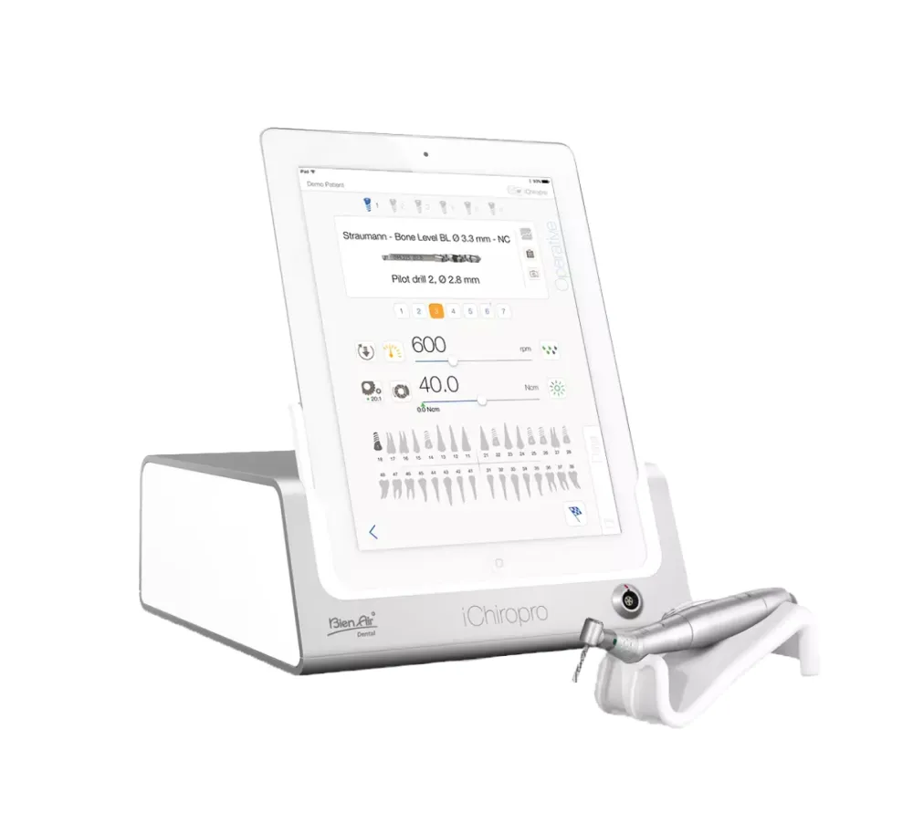 bien-air ichiropro система для имплантологии, с подсветкой, наконечником ca 20:1 l micro-series