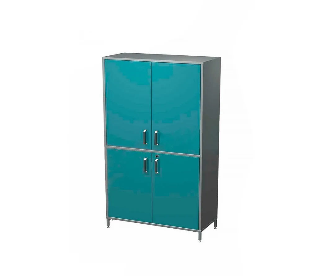 arkodor ar-x96 шкаф с четырьмя распашными металлическими дверьми с замками, тремя металлическими полками эконом