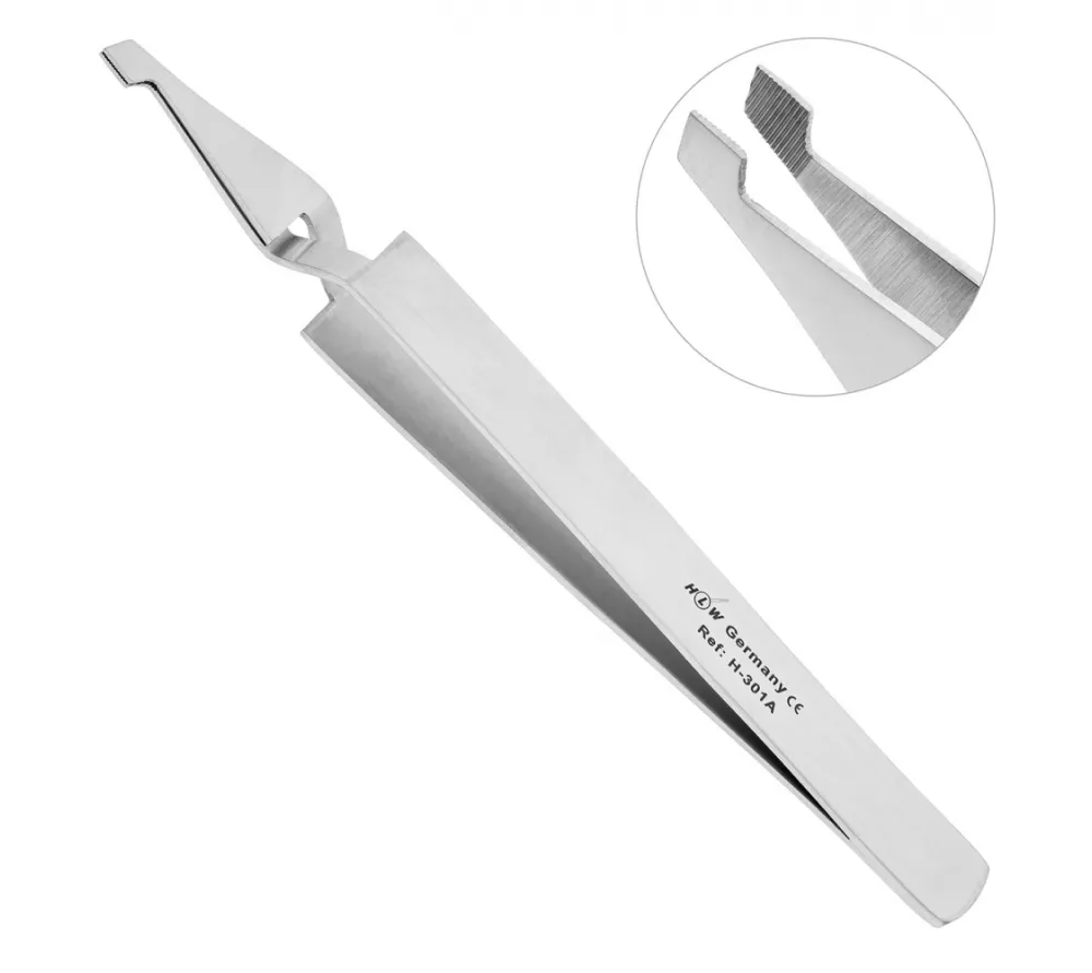 hlw пинцет обратный,   130мм