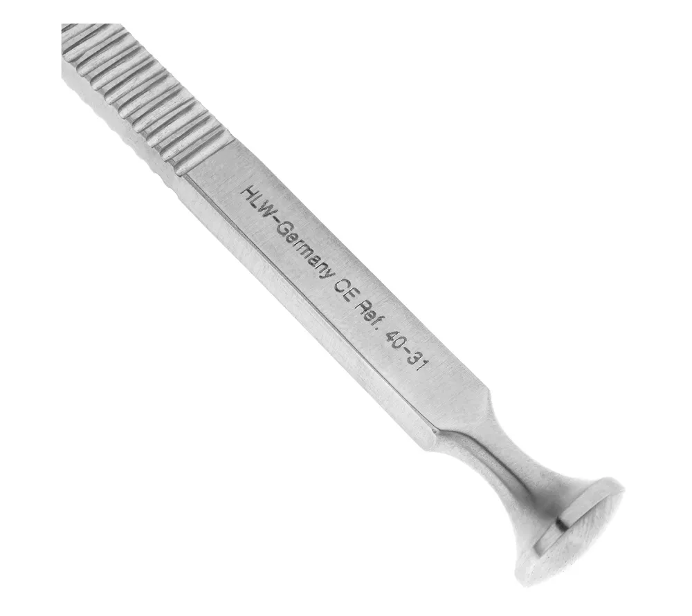 hlw долото хирургическое изогнутое, рабочая часть 4мм, 17,5 см  2