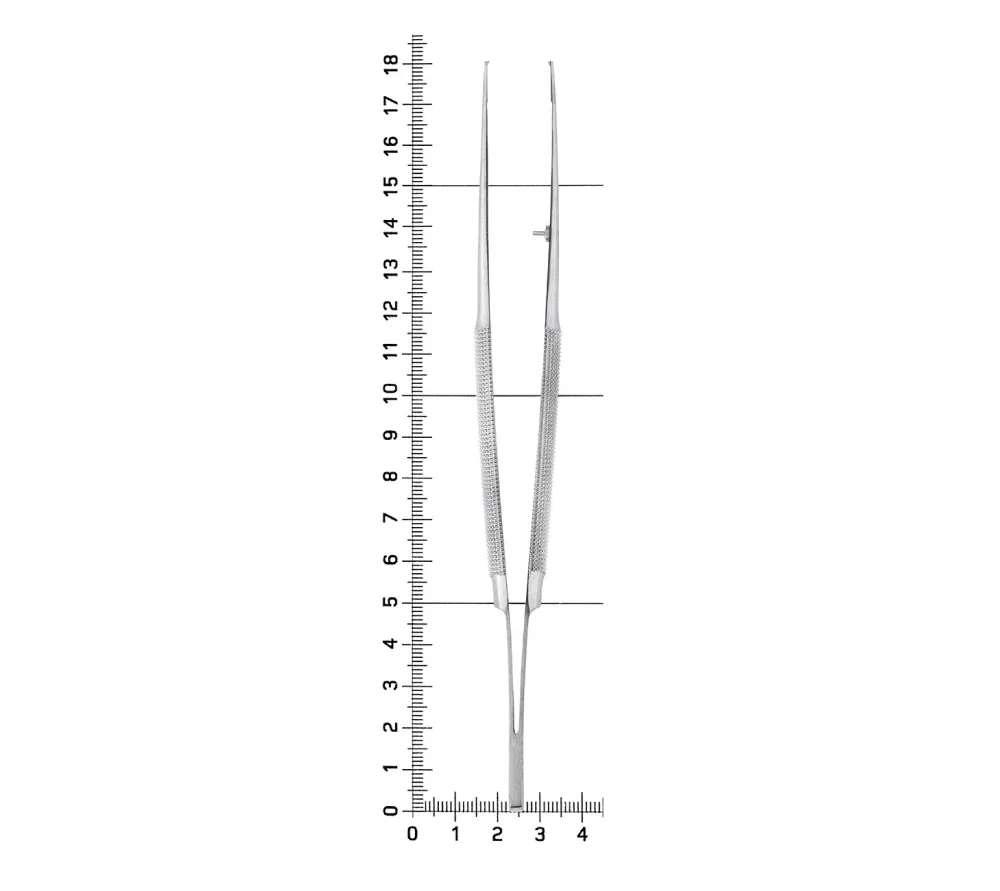 hlw gomel микропинцет хирургический прямой, 180 мм  5
