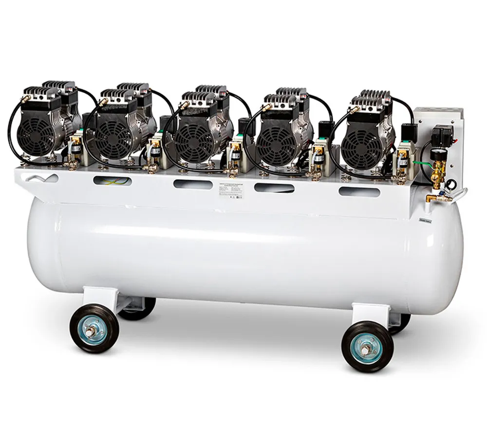 mercury hk-10ew-180 безмасляный компрессор для 5-ти стоматологических установок, с ресивером 180 л (500 л/мин)