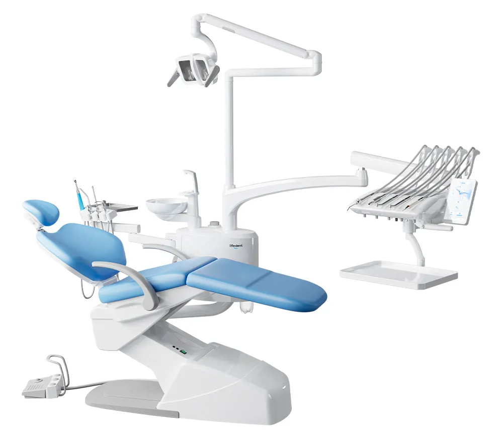 lifedent e9-i стоматологическая установка с верхней подачей