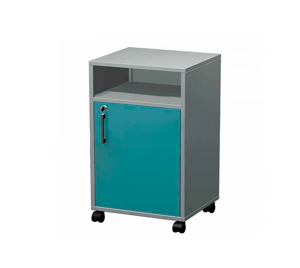 arkodor ar-xb40 металлическая тумба прикроватная с нишей, распашной металлической дверью, с замком, металлической полкой эконом