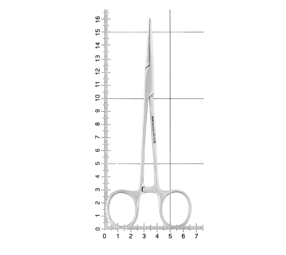 hlw rankin-crile зажим изогнутый,16,0 см  5
