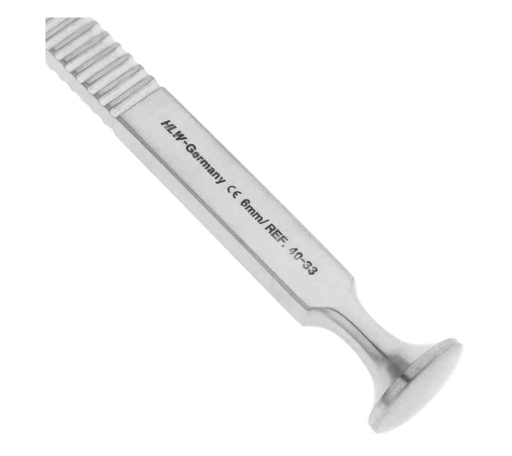 hlw долото хирургическое изогнутое, рабочая часть 6мм, 17,5 см  2