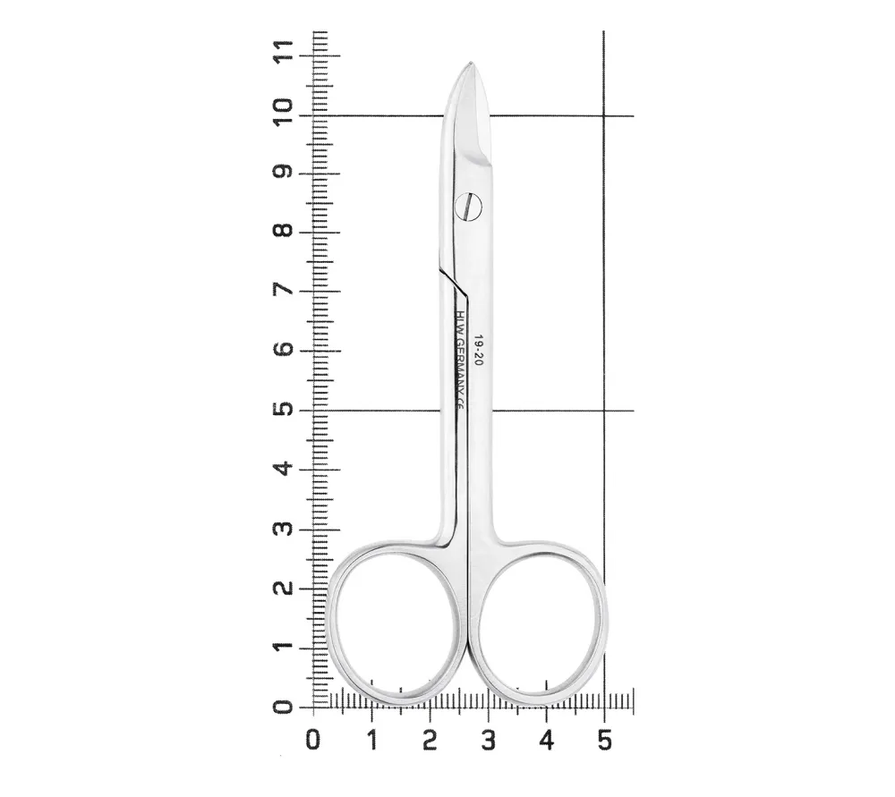 hlw ножницы коронковые изогнутые, 100 мм, зубчатые  5