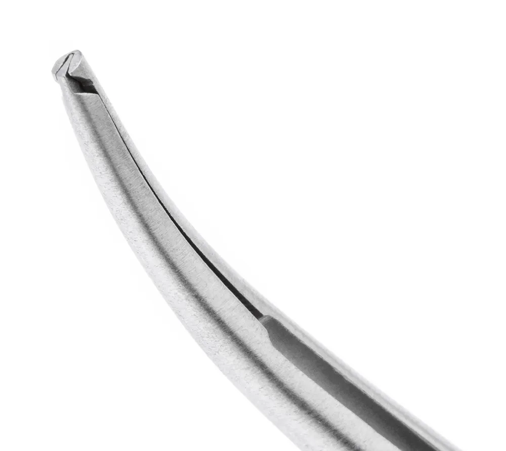 hlw пинцет микрохирургический изогнутый, 180 мм  4