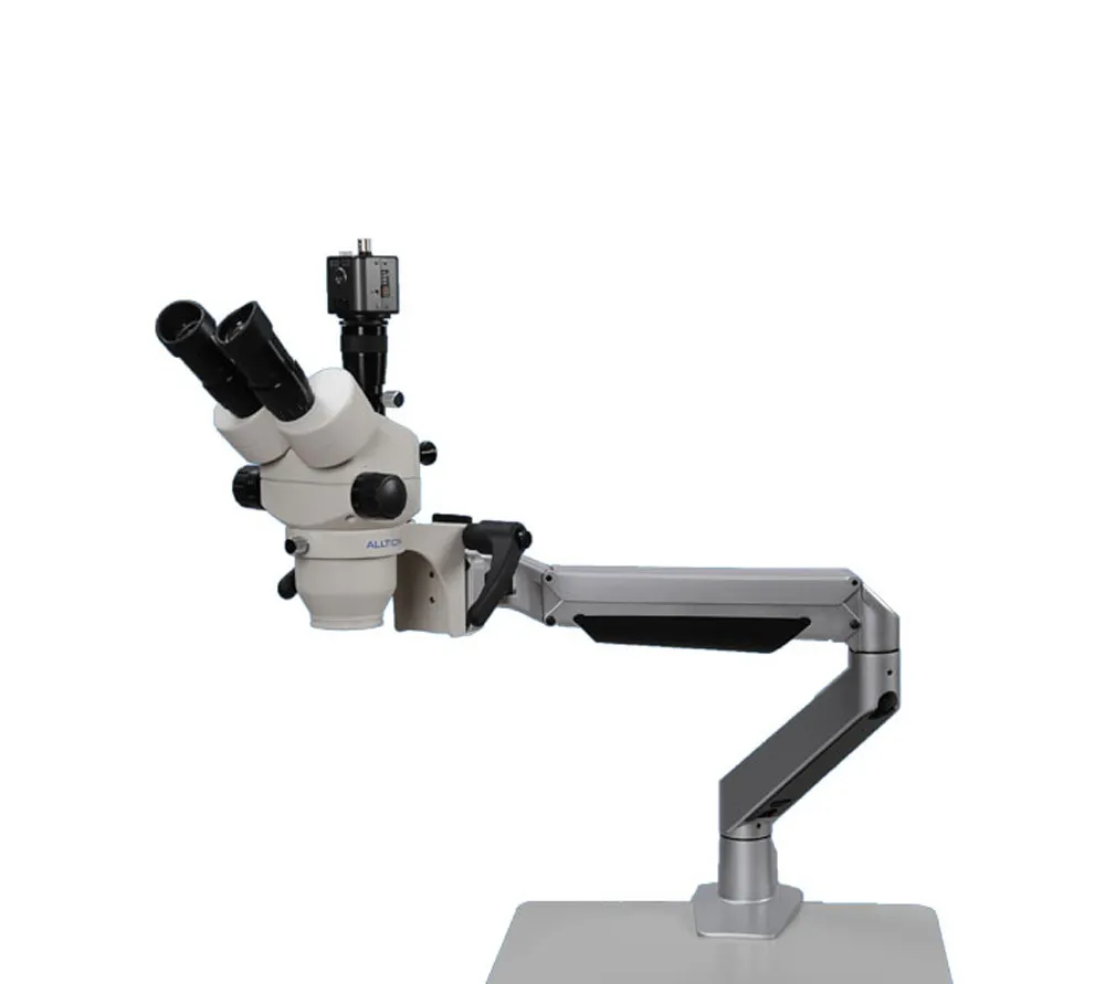 alltion asm-0745t тринокулярный микроскоп со стереозумом  3