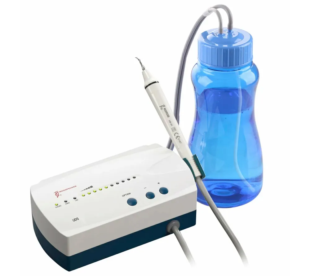 woodpecker uds led автономный ультразвуковой скалер с подсветкой, в комплекте 6 насадок: g1x2, g2, g4, p1, e1