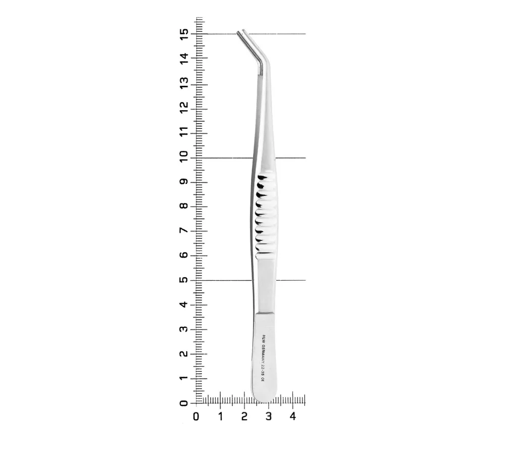 hlw de bakey пинцет атравматичный изогнутый, 150 мм  5