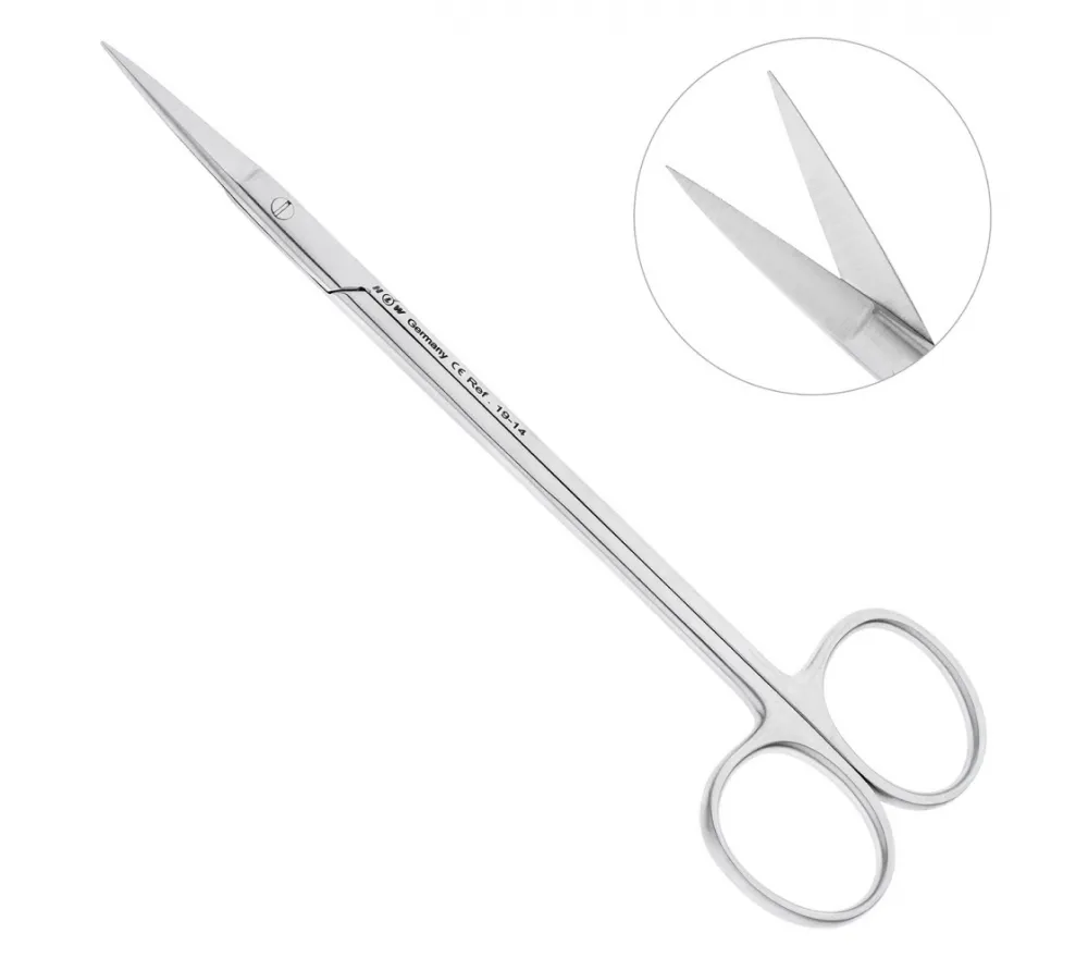 hlw kelly ножницы хирургические прямые, 160 мм