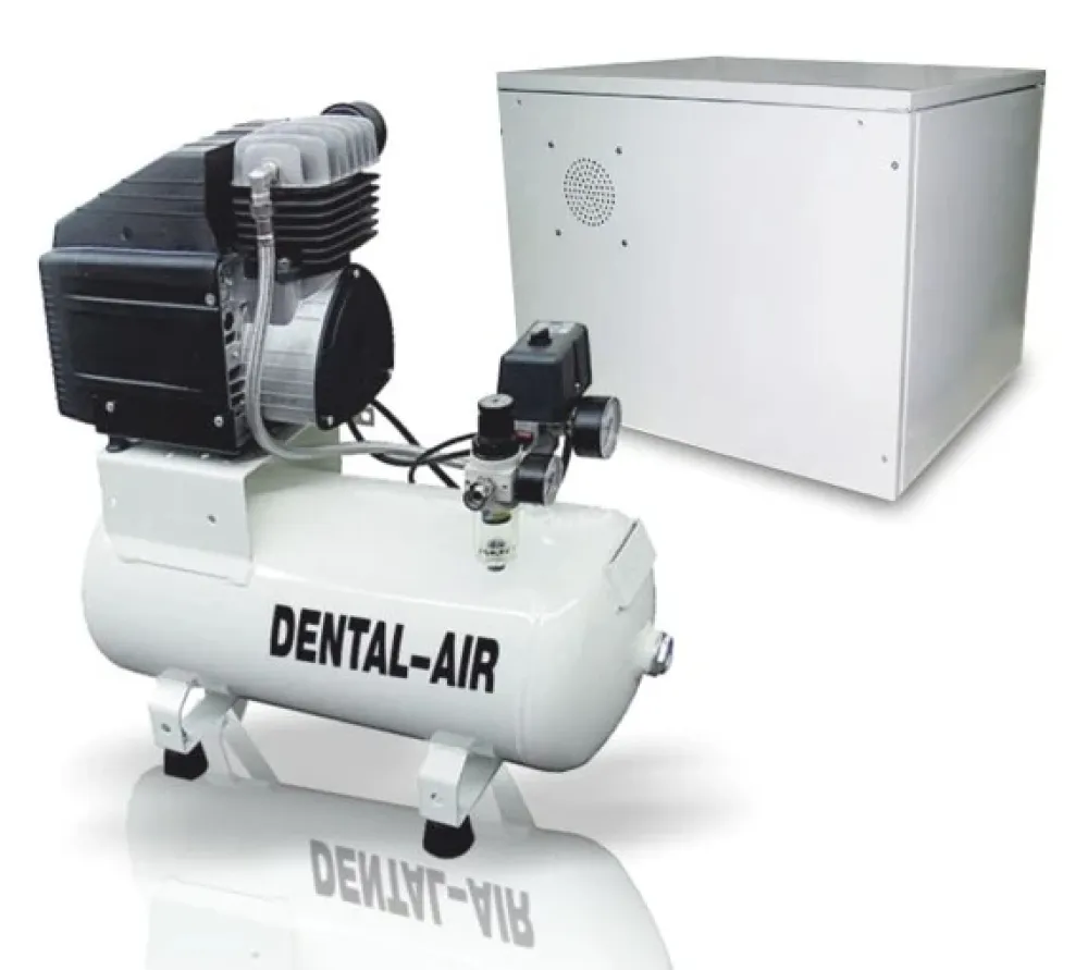 werther international dental air 1/24/3-c безмасляный воздушный компрессор с дополнительным звукоизолирующим сборным кожухом, с ресивером 24 л, 100 л/мин