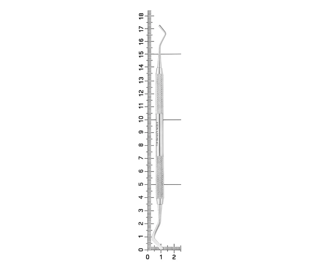 hlw гладилка комбинированная со штопфером, 2,5-1,5 мм  6