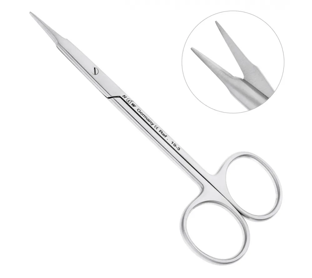 hlw stevens ножницы хирургические прямые, 115 мм