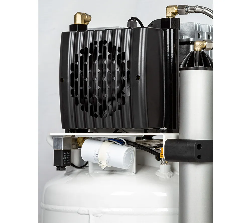 mercury hk-2ew-35 воздушный безмасляный компрессор для двух стоматологических установок с осушителем  2