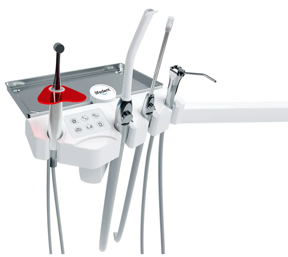 lifedent p3-i стоматологическая установка с верхней подачей  7