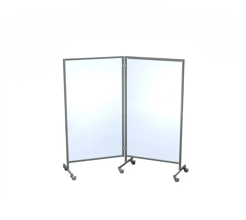 arkodor ar-a14 ширма медицинская двухсекционная, на колесах