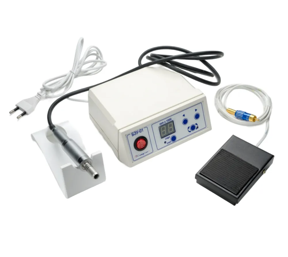 медторг+ бэу-01.02 220в + дп-2.01 настольный блок управления, с бесщеточным микромотором дп-2.01