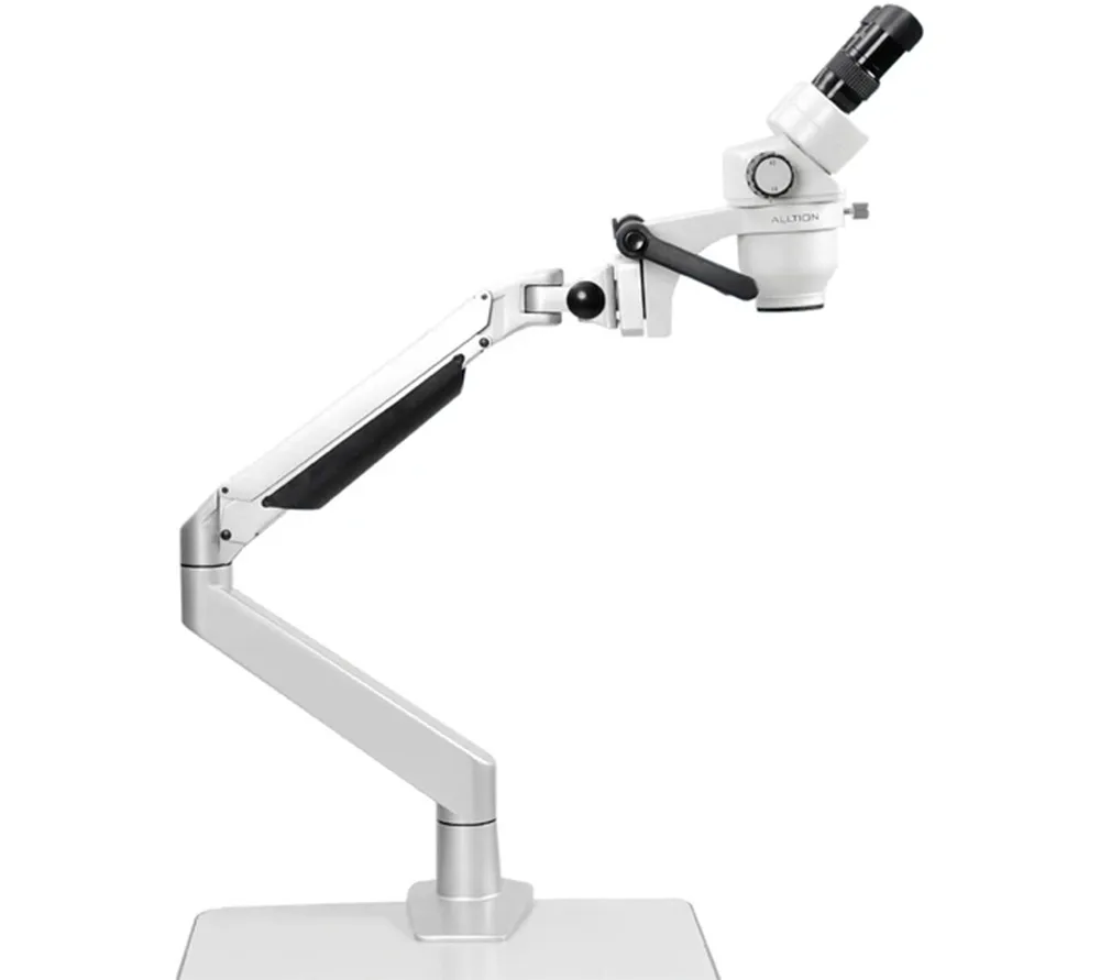 alltion asm-112b зуботехнический стереомикроскоп с двухступенчатым увеличением 10x и 20х  3