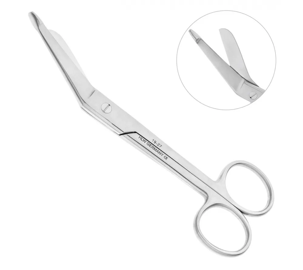 hlw ножницы угловые для снятия повязок и тейпов, 145 мм