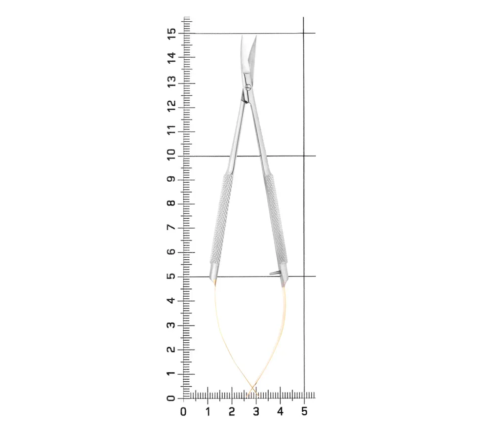 hlw castroviejo-gomel tc ножницы хирургические изогнутые, 140 мм  5