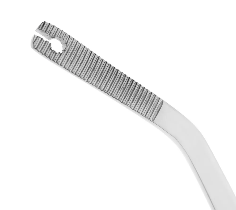 hlw пинцет шовный угловой, 150 мм  2