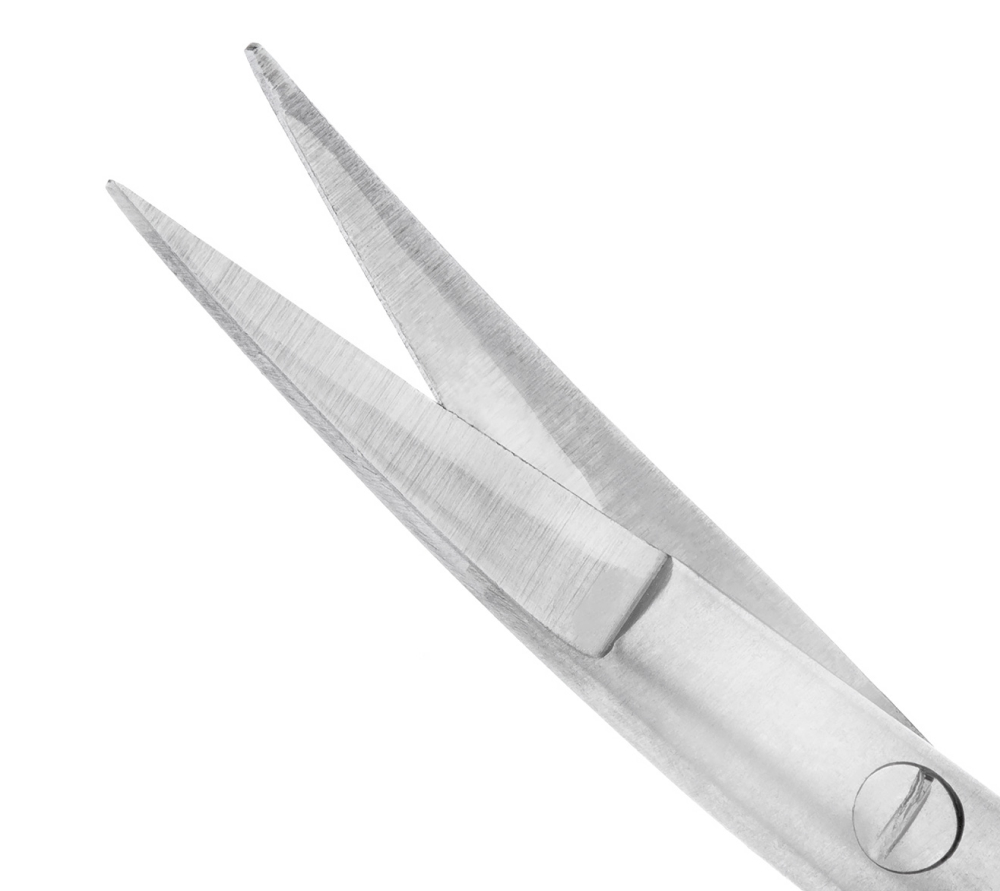 hlw micro schere tc ножницы хирургические изогнутые, 170 мм  3