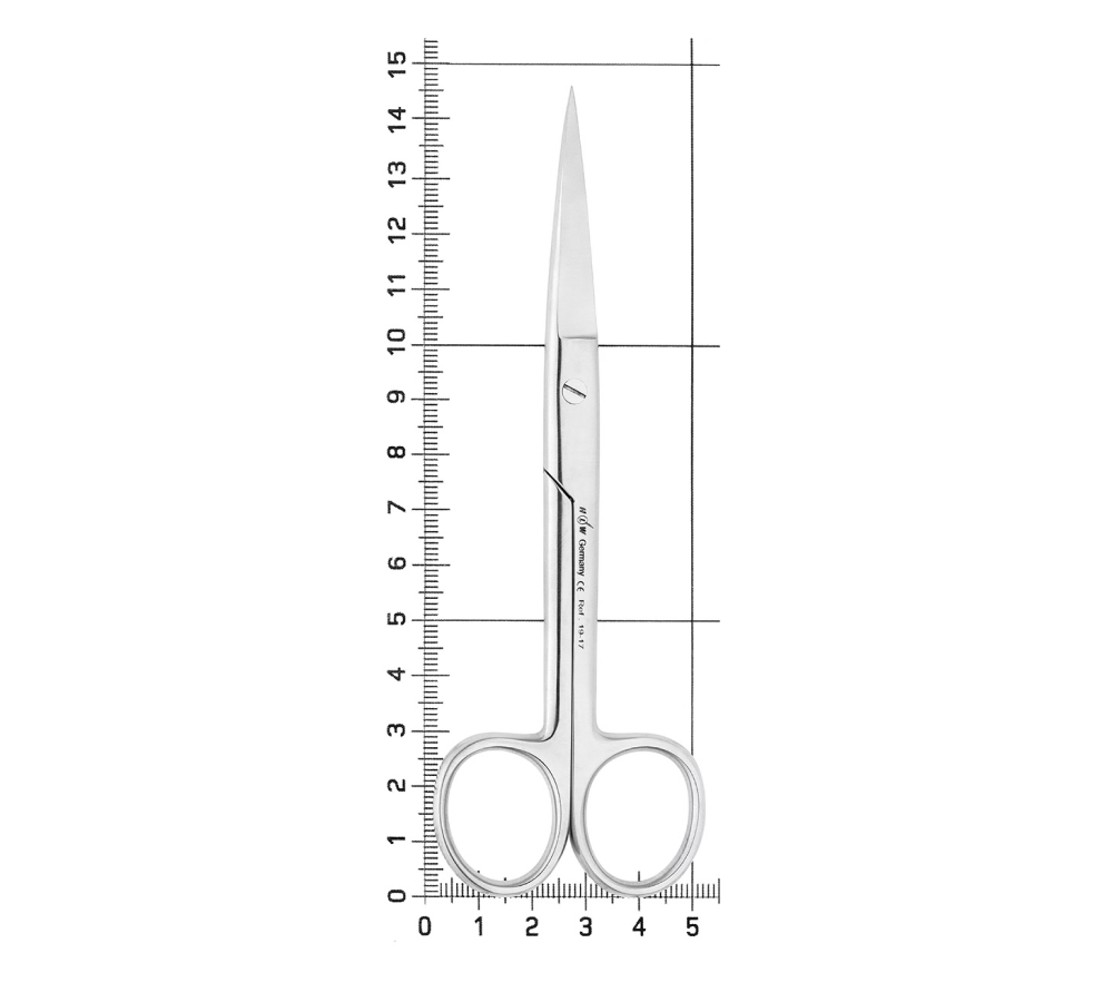 hlw ножницы хирургические, острый/острый, 145 мм  4