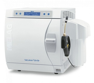 melag vacuklav 24b+ автоклав pro-class с подключением к водопроводу, объем: 22 л  3