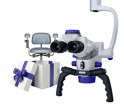 alltion am-2000 plus хирургический микроскоп (стул в подарок)